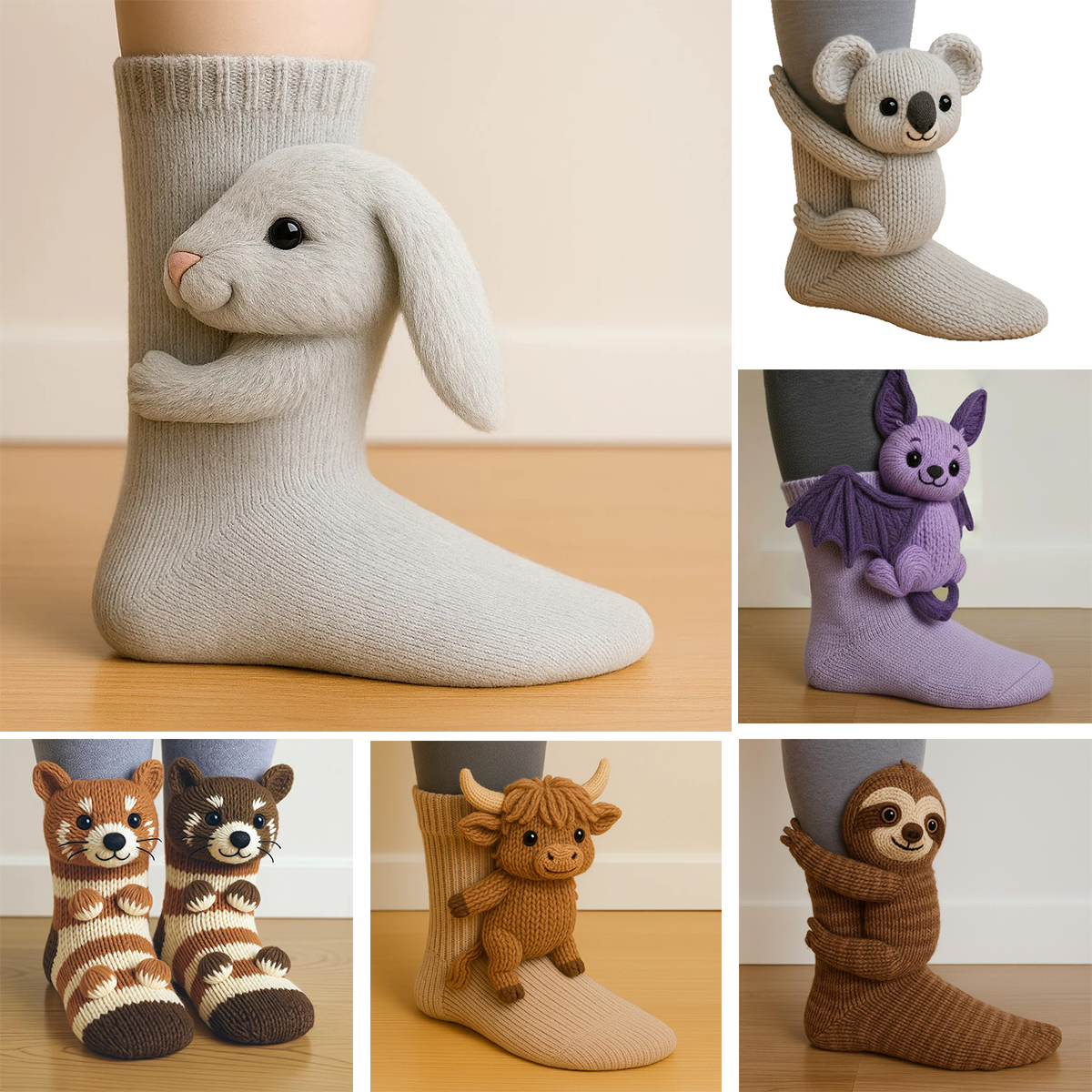 Cozy Animal Socks 🐾 – Cute, Comfy & Full of Personality!