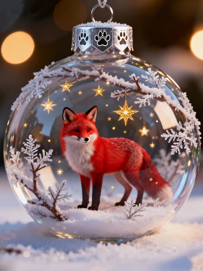 2026 Playful Animal Ball Decorations.