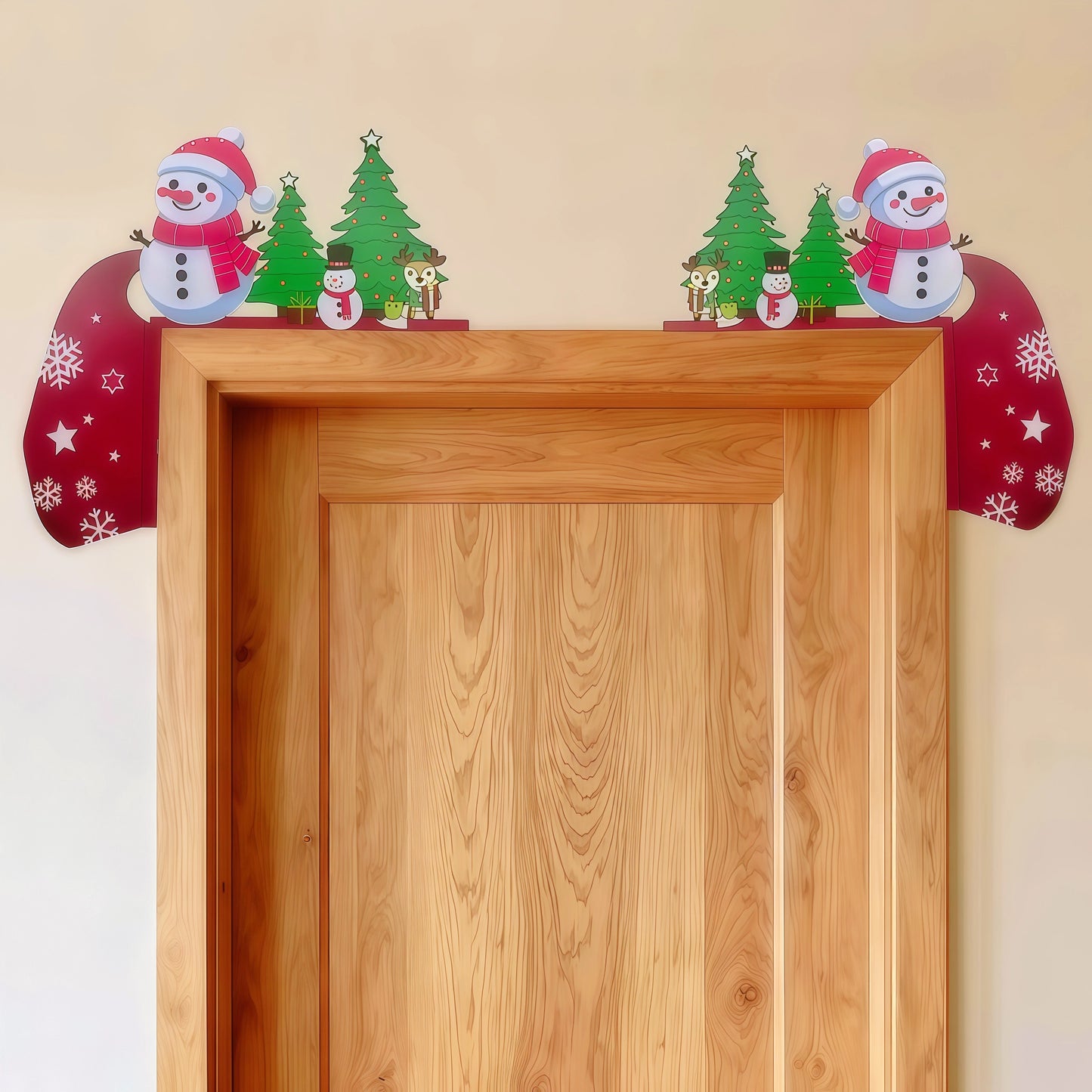 🎅🎄Christmas Door Frame Corner Wall Stickers & Window decorations