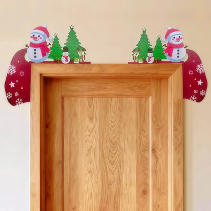 🎅🎄Christmas Door Frame Corner Wall Stickers & Window decorations