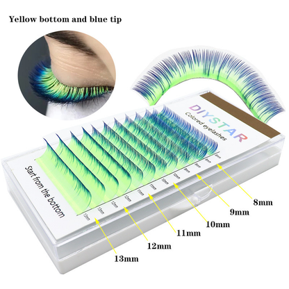 🔥Last Day Sale 60% OFF🎁2026 New Year Gradient Color Curled Eyelashes