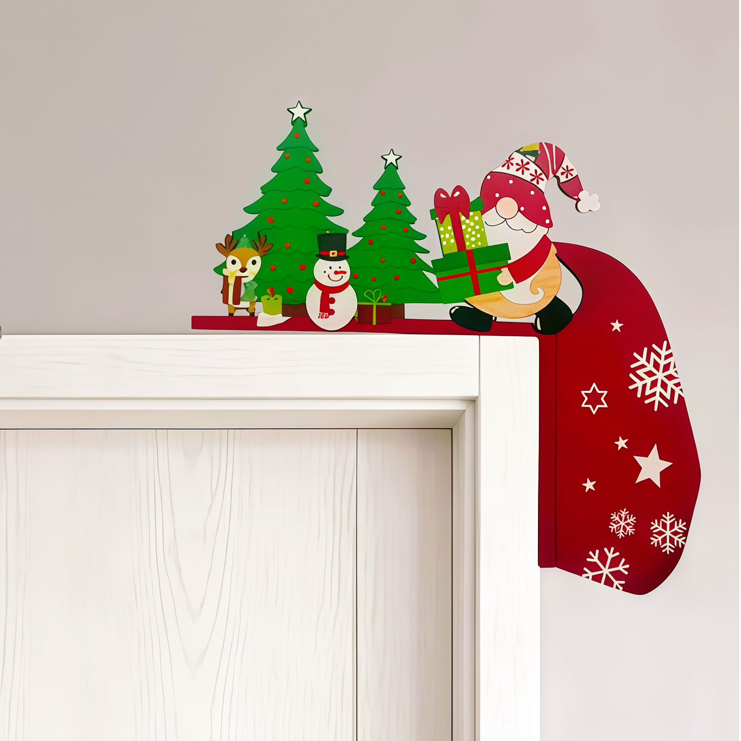 🎅🎄Christmas Door Frame Corner Wall Stickers & Window decorations