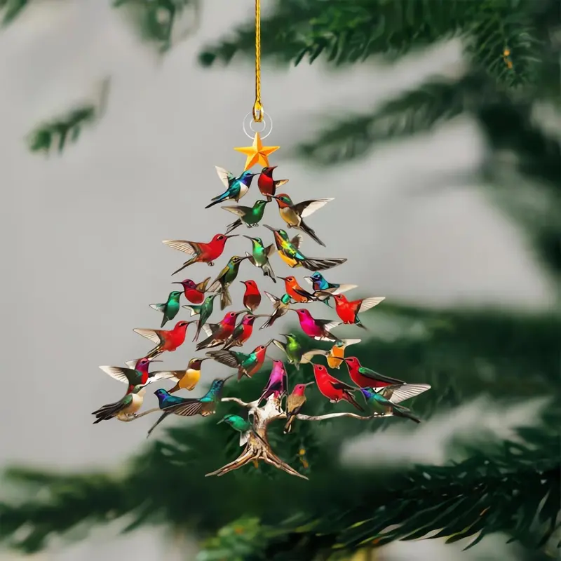 🎄✨DIYSTAR--Hummingbird Christmas Ornament ✨Bring Holiday Magic Home with the Hummingbird Ornament – A Symbol of Love, Hope & Joy 💖