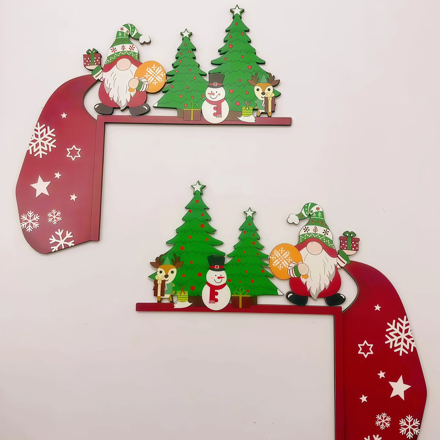 🎅🎄Christmas Door Frame Corner Wall Stickers & Window decorations