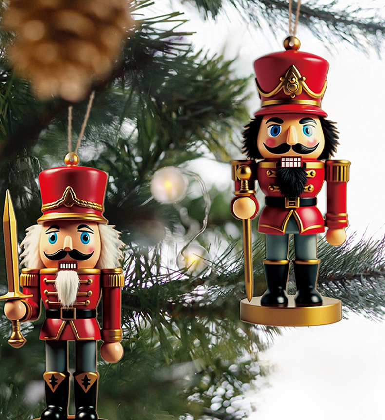🎄Gnome Nutcracker Christmas Tree Ornaments Set (12pcs)🎁（副本）