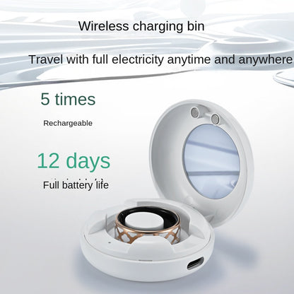 Health Smart Titanium Steel Ring Waterproof Blood Pressure Oxygen Sleep Movement Tracking Multi-Function Ring High-Tech Pair Ring