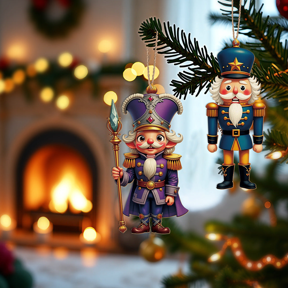 🎄Gnome Nutcracker Christmas Tree Ornaments Set (12pcs)🎁（副本）