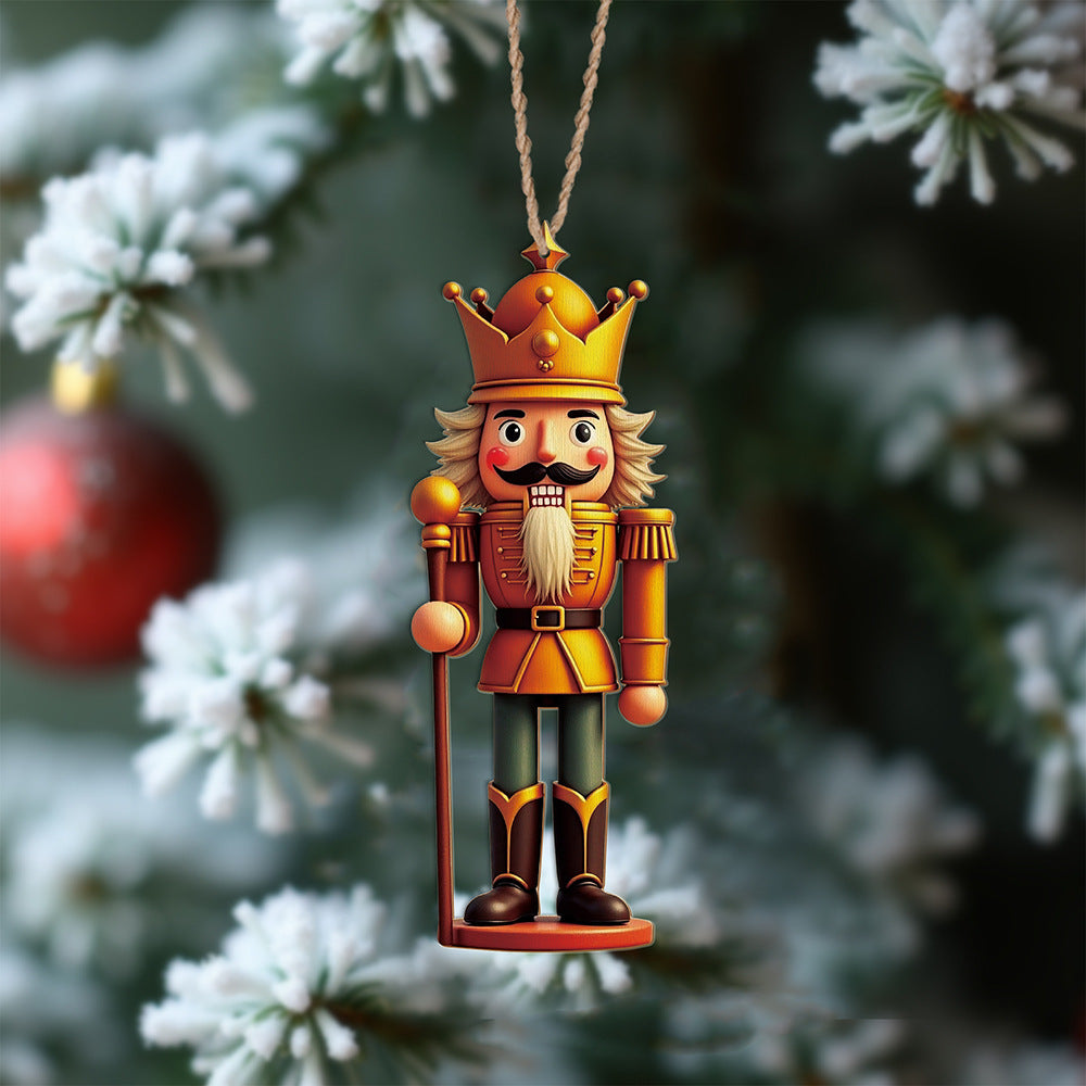 🎄Gnome Nutcracker Christmas Tree Ornaments Set (12pcs)🎁（副本）
