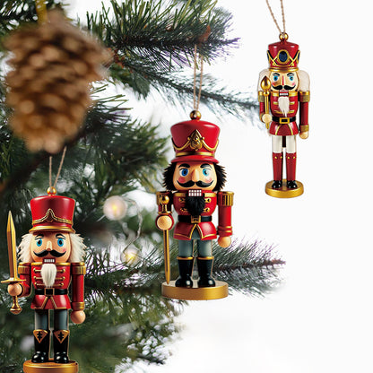 🎄Gnome Nutcracker Christmas Tree Ornaments Set (12pcs)🎁（副本）