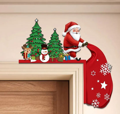 🎅🎄Christmas Door Frame Corner Wall Stickers & Window decorations
